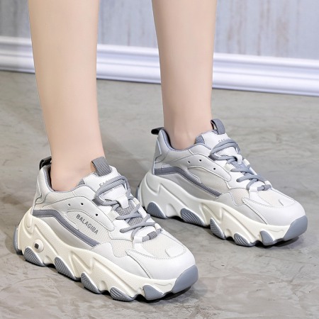 Spring Women's College Style Thick Bottom Sports and Leisure Shoes